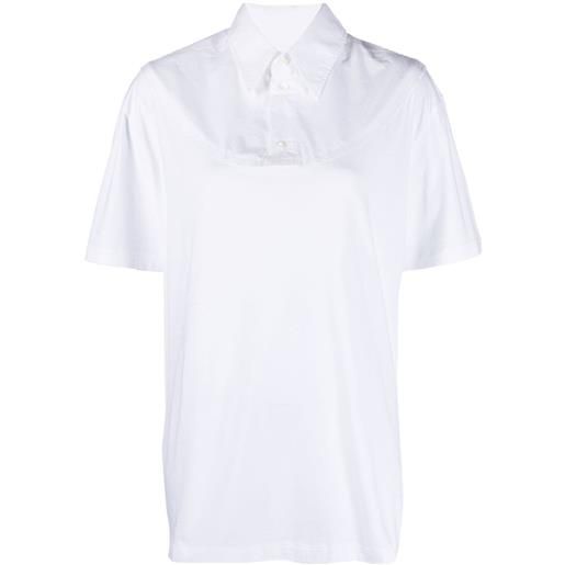 MM6 Maison Margiela camicia a maniche corte - bianco