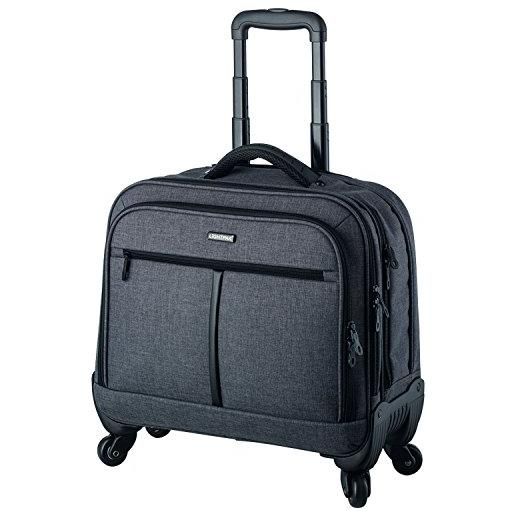 Lightpak carrello del computer portatile phoenix valigia di rotolamento, 44 ​​cm, 15 l, grigio