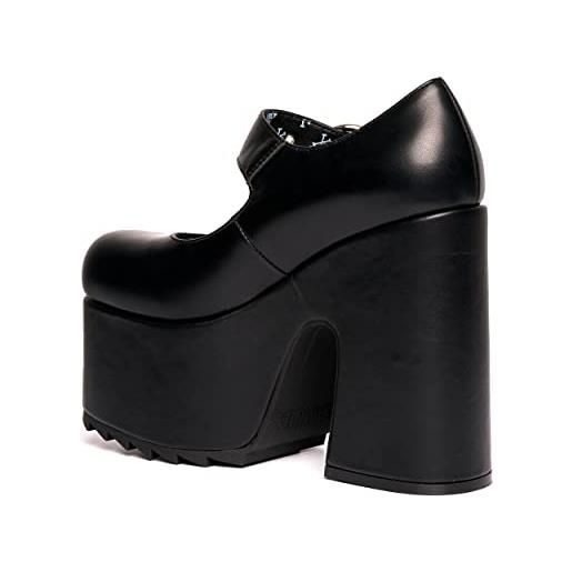 LAMODA londra, scarpe da corsa donna, in poliuretano nero, 40 eu