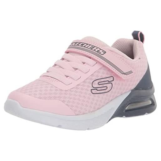 Skechers 302343l ltpk, scarpe da ginnastica bambine e ragazze, bordo in rete rosa chiaro antracite, 27 eu
