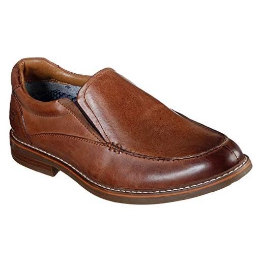 Skechers 66404 cog, scarpe casual uomo, cognac leather, 40 eu