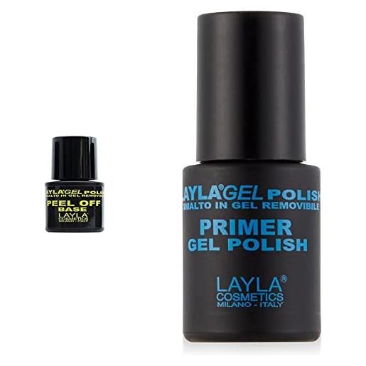 LAYLAgel polish peel off base & cosmetics, primer per smalto in gel, 10 ml