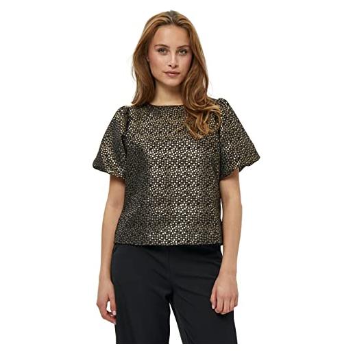 Minus gabrianna blouse, camicia, donna, multicolore (173 black w/gold), 40