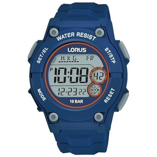 Lorus orologio digitale quarzo uomo con cinturino in silicone r2331px9