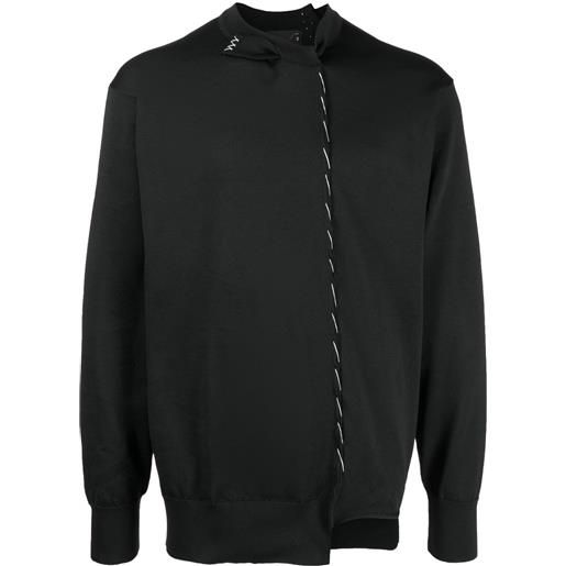 Kolor maglione asimmetrico - nero