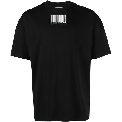 VTMNTS t-shirt con applicazione - nero