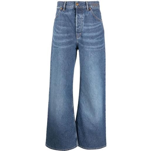 Chloé jeans a gamba ampia - blu
