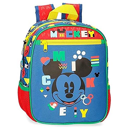 Disney mickey shape shifter bagagli-borsa a tracolla, multicolore, 23x28x10 cms bambino