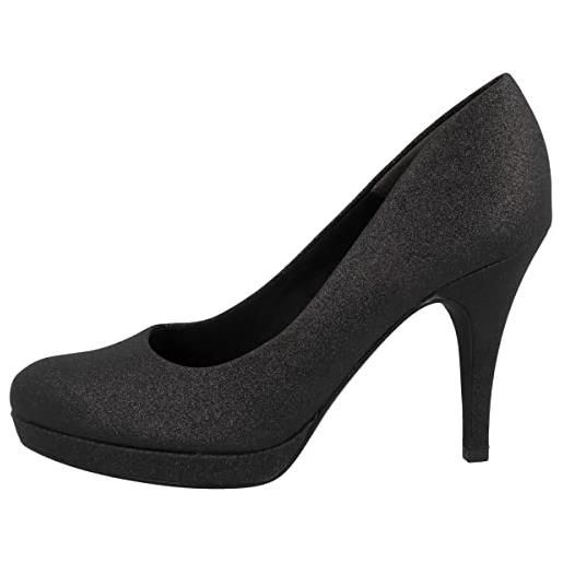 Tamaris damen 1-1-22457-20, scarpe con tacco donna, black glam, 41 eu
