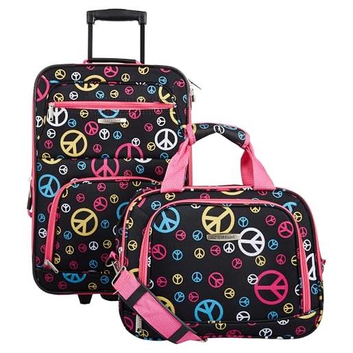 Rockland set di bagagli verticali softside moda, pace, 2-piece set (14/19), set di valigie