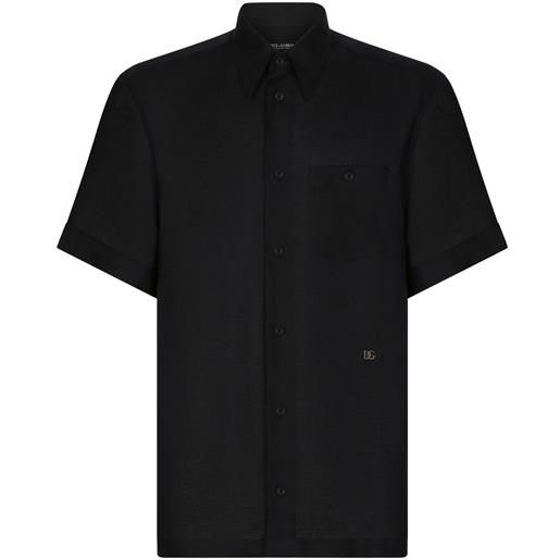 Dolce & Gabbana camicia con logo - nero