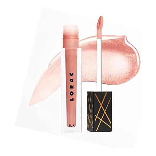 LORAC, lux dmnd lip gloss, lucidalabbra idratante e rimpolpante, finito ultra-luminoso, lucidalabbra per un make up professionale, non testato su animali, tonalitá pink sand