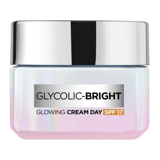 L'Oréal Paris glycolic-bright glowing cream day spf17 crema illuminante per la pelle da giorno 50 ml per donna
