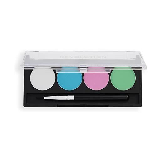 Makeup Revolution, graphic liner palette, coloured eyeliner, pastel dream, 4 x 1.35g