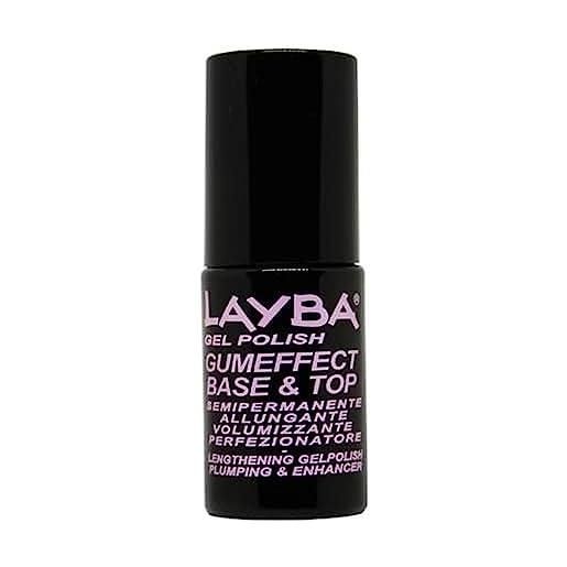 Layla layba gumeffect base&top formato da 5ml del layla gumeffect gel polish base e top per smalto gel semipermanente con potere ricostruente e rimpolpante. 