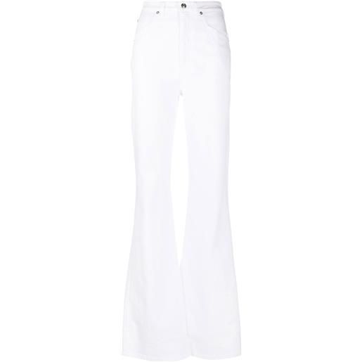 Nº21 jeans svasati a vita alta - bianco