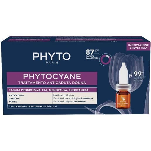 PHYTO (LABORATOIRE NATIVE IT.) phyto phytocyane fiale donna caduta progressiva 12 fiale da 5ml - caduta progressiva