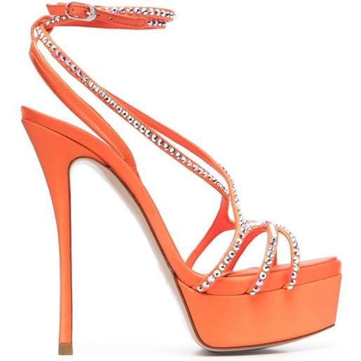 Le Silla sandali belen con decorazione - arancione