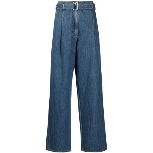 Philosophy Di Lorenzo Serafini jeans a gamba ampia con cintura - blu