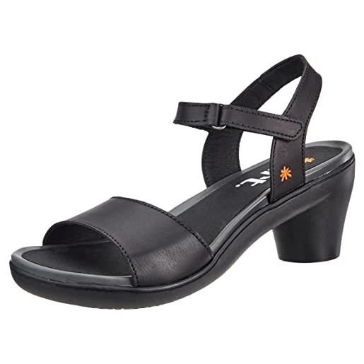 ART 1475 alfama, sandali con tacco donna, nero, 38 eu