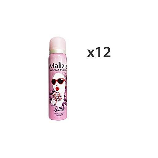 Malizia set 12 deodorante donna lolita 100 ml. Spray cura del corpo