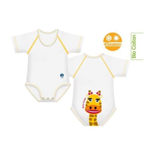 J Bimbi body in cotone biologico giraffa 0-36 mesi taglia unica femmina