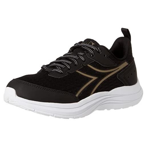 Diadora snipe w, scarpe da ginnastica donna, black/glacier gray, 38.5 eu