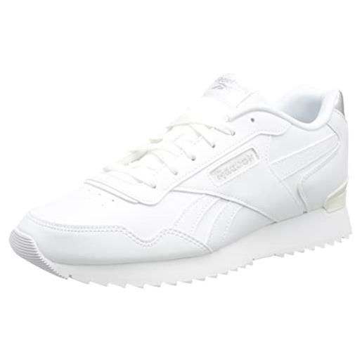 Reebok glide ripple clip, sneaker donna, ftwwht/ftwwht/rosgol, 37 eu