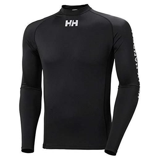 Helly Hansen waterwear rashguard, t-shirt in neoprene uomo, white, m