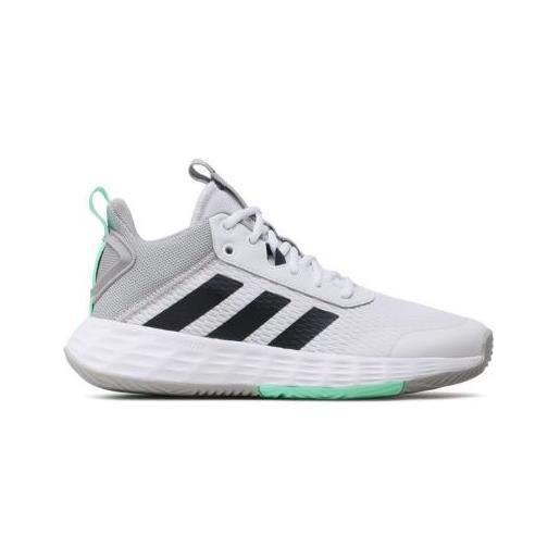 Adidas ownthegame 2.0 bianco/nero/verde acqua uomo