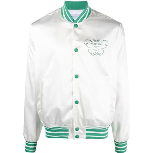 Family First bomber varsity con stampa - bianco
