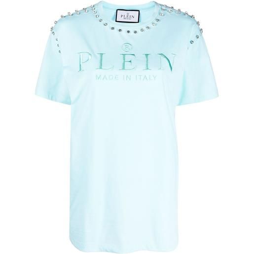 Philipp Plein t-shirt con decorazione - blu