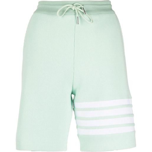 Thom Browne shorts con dettaglio a righe - verde