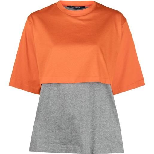 Sofie D'hoore t-shirt bicolore - arancione