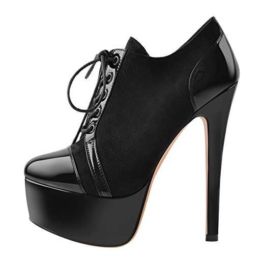 Only maker - scarpe décolleté da donna con tacco alto, nero (nero ), 37 eu