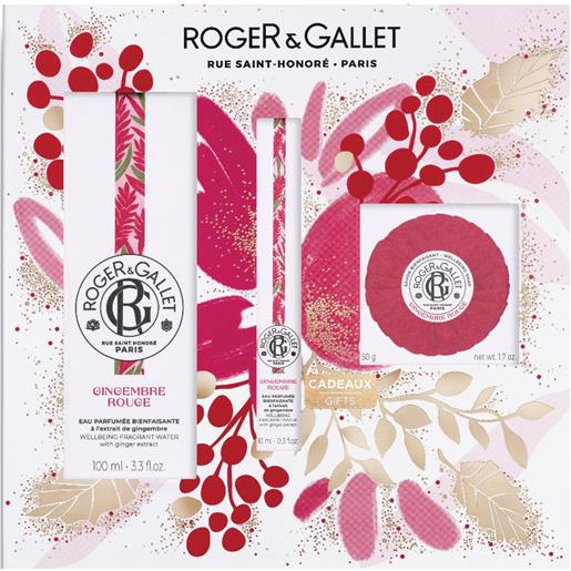ROGER&GALLET (LAB. NATIVE IT.) roger & gallet set gingembre rouge - eau de toilette 100ml + 10ml + saponetta 50g - fragranza energizzante