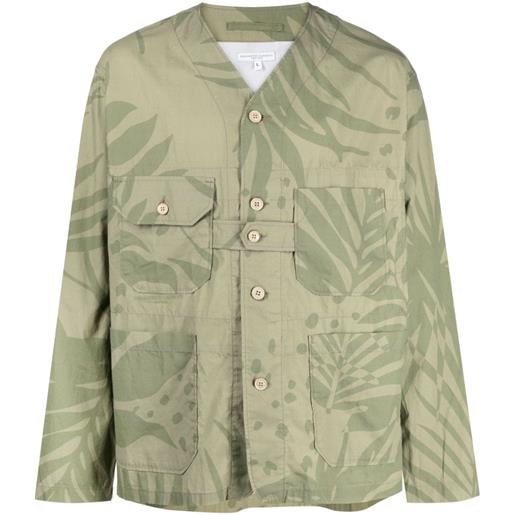 Engineered Garments giacca-camicia con stampa - verde