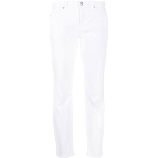 P.A.R.O.S.H. jeans slim a vita media - bianco