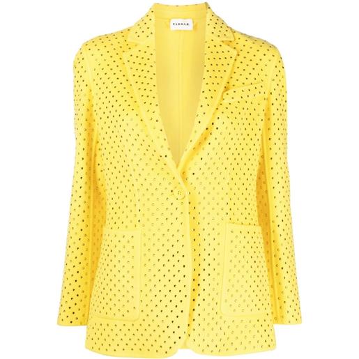 P.A.R.O.S.H. blazer con strass - giallo
