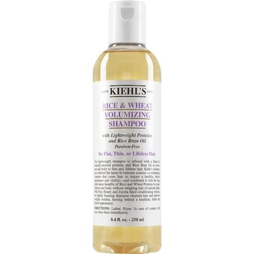 Kiehl's trattamento capelli e acconciature shampoos rice & wheat volumizing shampoo