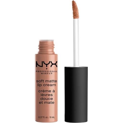 NYX Professional Makeup trucco delle labbra lipstick soft matte lip cream london