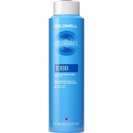 Goldwell color colorance demi-permanent hair color 10bb reallusion peachy beige