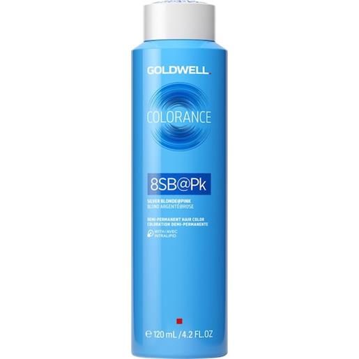 Goldwell color colorance demi-permanent hair color 8sb@pk silver blonde@pink