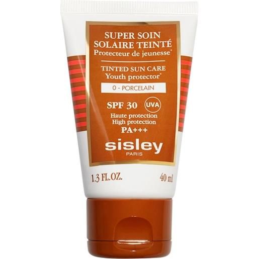 Sisley cura della pelle cura del sole super soin solaire teinté spf 30 no. 0 porcelain