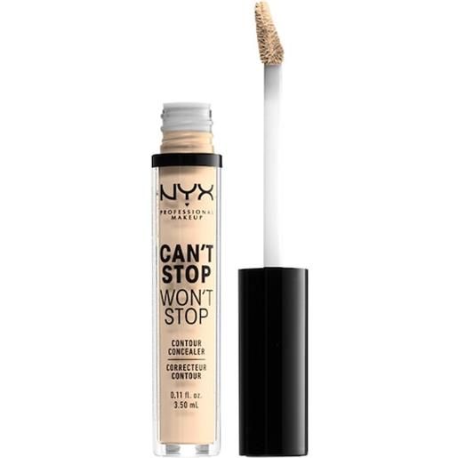 NYX Professional Makeup facial make-up correttore can't stop won't stop contour concealer 10 neutral buff