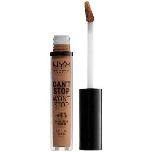 NYX Professional Makeup facial make-up correttore can't stop won't stop contour concealer 18 mahogany