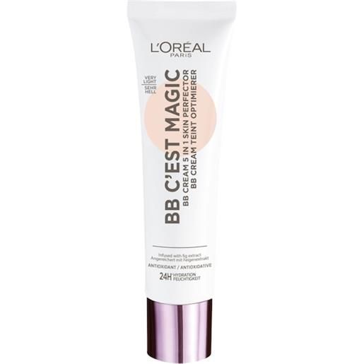 L'Oréal Paris trucco del viso primer & corrector bb cream 5 in 1 skin perfector very light