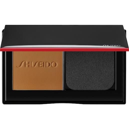 Shiseido face makeup foundation synchro skin self-refreshing custom finish powder foundation no. 440 amber