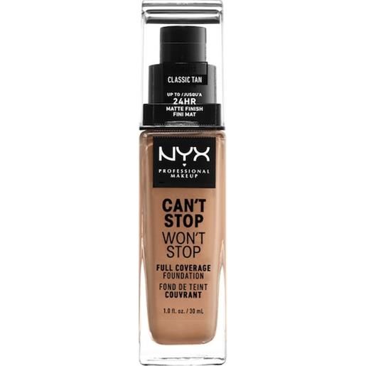 NYX Professional Makeup facial make-up foundation can't stop won't stop foundation 18 classic tan