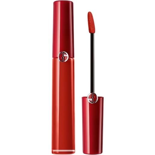 Armani make-up labbra lip maestro liquid lipstick no. 418 burn red
